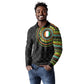 Ivory Coast African Tribal Pattern Long Sleeve Polo Shirt Chest Arm Tattoo