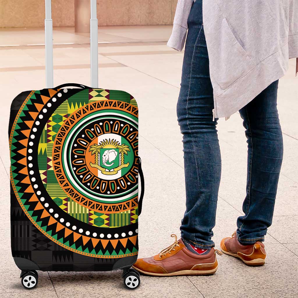 Ivory Coast African Tribal Pattern Luggage Cover Chest Arm Tattoo