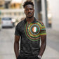 Ivory Coast African Tribal Pattern Polo Shirt Chest Arm Tattoo