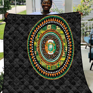 Ivory Coast African Tribal Pattern Quilt Chest Arm Tattoo