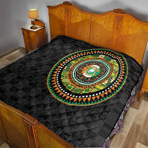 Ivory Coast African Tribal Pattern Quilt Chest Arm Tattoo