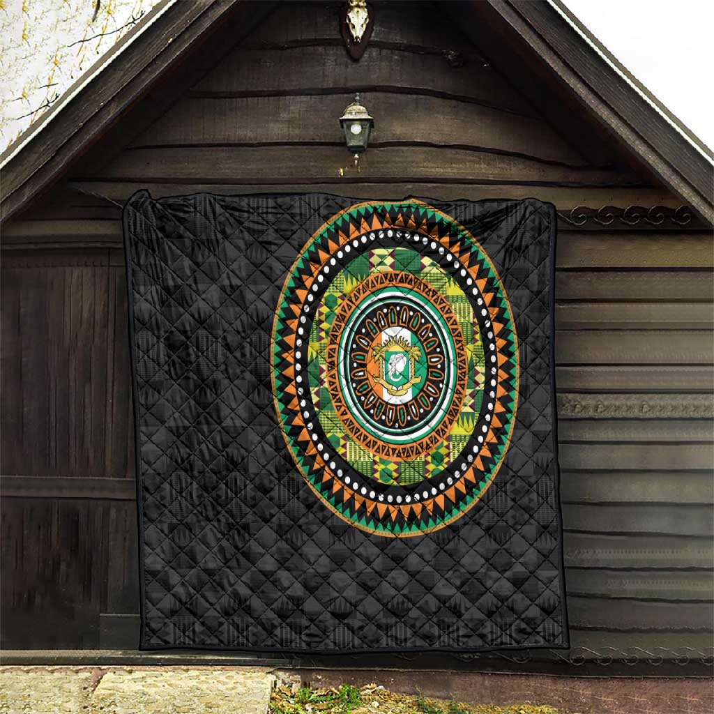 Ivory Coast African Tribal Pattern Quilt Chest Arm Tattoo