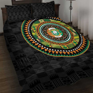 Ivory Coast African Tribal Pattern Quilt Bed Set Chest Arm Tattoo