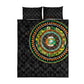 Ivory Coast African Tribal Pattern Quilt Bed Set Chest Arm Tattoo