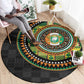 Ivory Coast African Tribal Pattern Round Carpet Chest Arm Tattoo