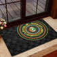 Ivory Coast African Tribal Pattern Rubber Doormat Chest Arm Tattoo
