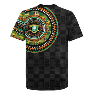 Ivory Coast African Tribal Pattern Rugby Jersey Chest Arm Tattoo