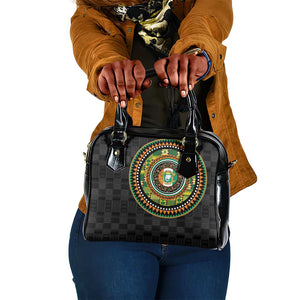 Ivory Coast African Tribal Pattern Shoulder Handbag Chest Arm Tattoo