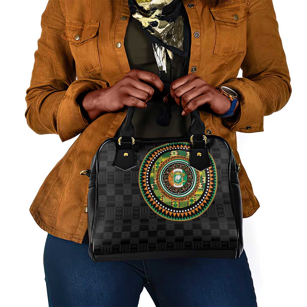 Ivory Coast African Tribal Pattern Shoulder Handbag Chest Arm Tattoo