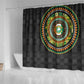 Ivory Coast African Tribal Pattern Shower Curtain Chest Arm Tattoo