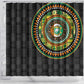 Ivory Coast African Tribal Pattern Shower Curtain Chest Arm Tattoo