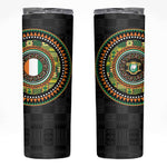Ivory Coast African Tribal Pattern Skinny Tumbler Chest Arm Tattoo