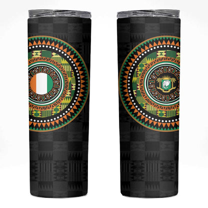 Ivory Coast African Tribal Pattern Skinny Tumbler Chest Arm Tattoo