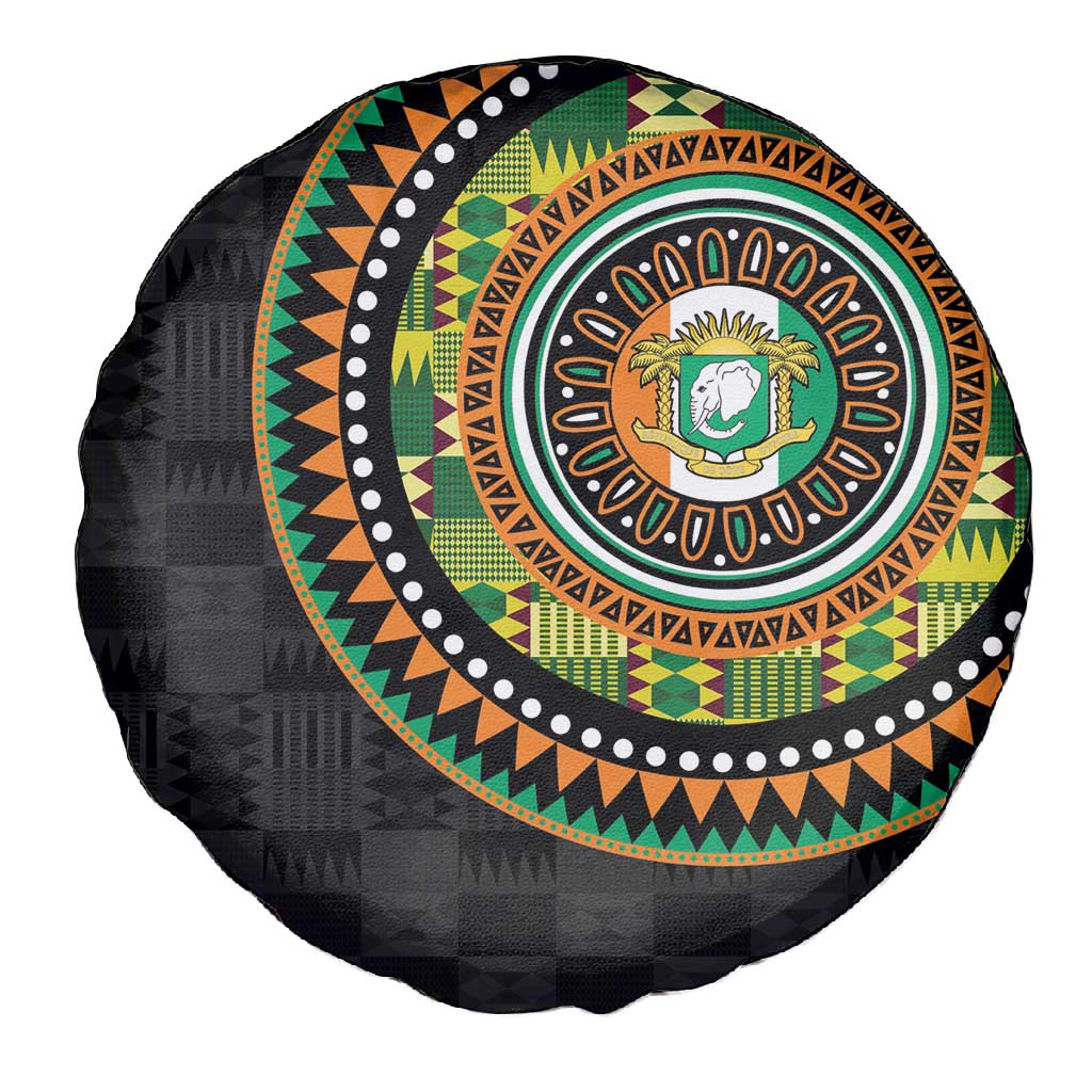 Ivory Coast African Tribal Pattern Spare Tire Cover Chest Arm Tattoo