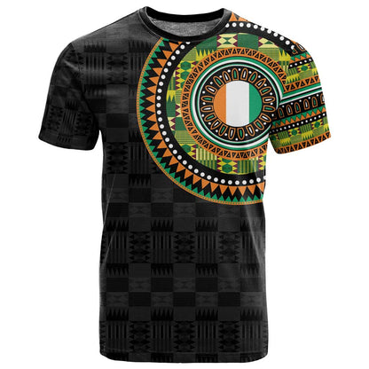 Ivory Coast African Tribal Pattern T shirt Chest Arm Tattoo