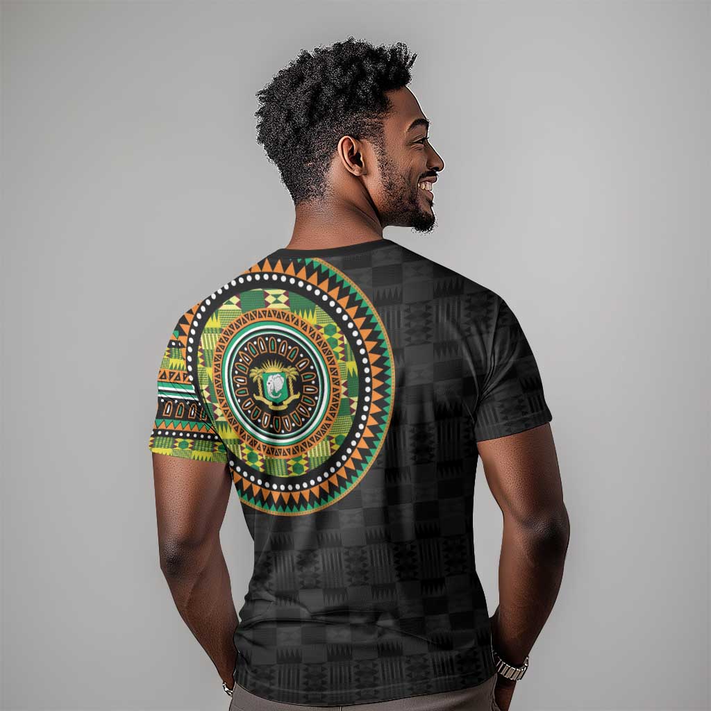 Ivory Coast African Tribal Pattern T shirt Chest Arm Tattoo