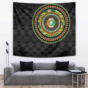 Ivory Coast African Tribal Pattern Tapestry Chest Arm Tattoo