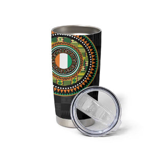 Ivory Coast African Tribal Pattern Tumbler Cup Chest Arm Tattoo
