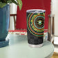 Ivory Coast African Tribal Pattern Tumbler Cup Chest Arm Tattoo