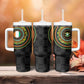 Ivory Coast African Tribal Pattern Tumbler With Handle Chest Arm Tattoo
