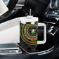 Ivory Coast African Tribal Pattern Tumbler With Handle Chest Arm Tattoo