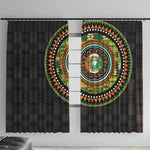 Ivory Coast African Tribal Pattern Window Curtain Chest Arm Tattoo