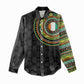 Ivory Coast African Tribal Pattern Women Casual Shirt Chest Arm Tattoo