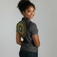 Ivory Coast African Tribal Pattern Women Polo Shirt Chest Arm Tattoo