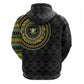 Ivory Coast African Tribal Pattern Zip Hoodie Chest Arm Tattoo