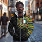 Ivory Coast African Tribal Pattern Zip Hoodie Chest Arm Tattoo