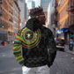 Ivory Coast African Tribal Pattern Zip Hoodie Chest Arm Tattoo