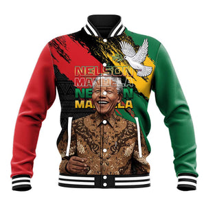 Nelson Mandela Day Baseball Jacket Pan African Flag - African Pride