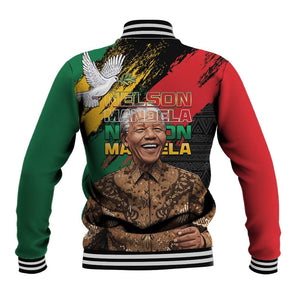 Nelson Mandela Day Baseball Jacket Pan African Flag - African Pride