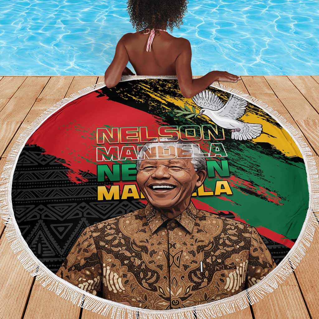 Nelson Mandela Day Beach Blanket Pan African Flag - African Pride