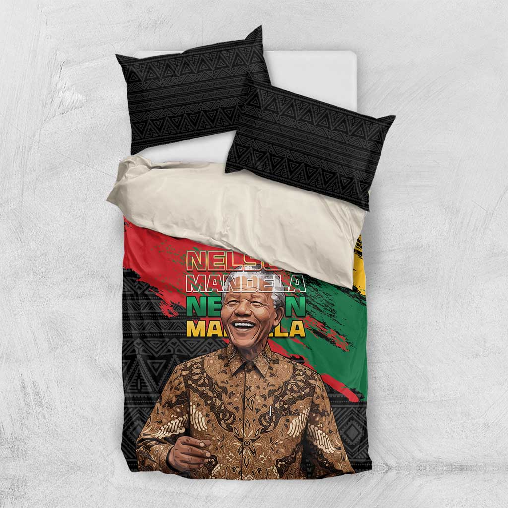 Nelson Mandela Day Bedding Set Pan African Flag - African Pride