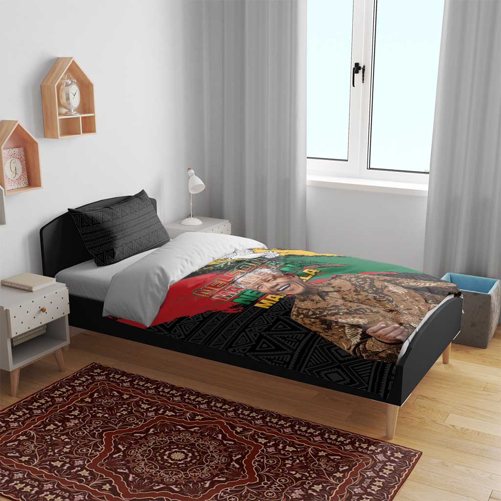 Nelson Mandela Day Bedding Set Pan African Flag - African Pride