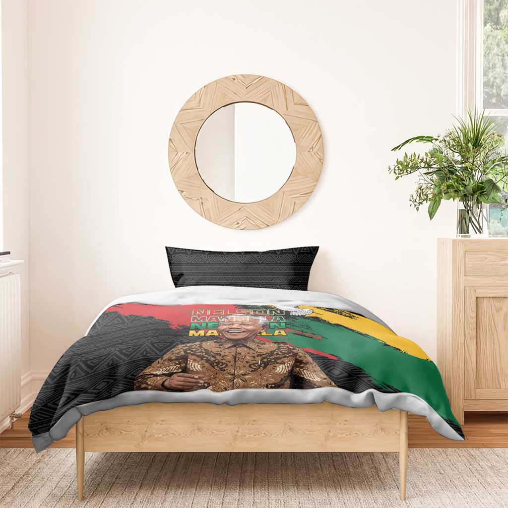 Nelson Mandela Day Bedding Set Pan African Flag - African Pride