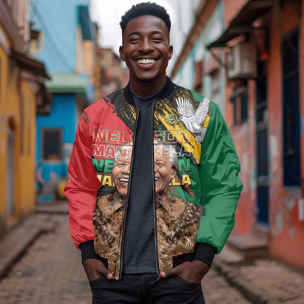 Nelson Mandela Day Bomber Jacket Pan African Flag - African Pride