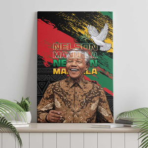 Nelson Mandela Day Canvas Wall Art Pan African Flag - African Pride