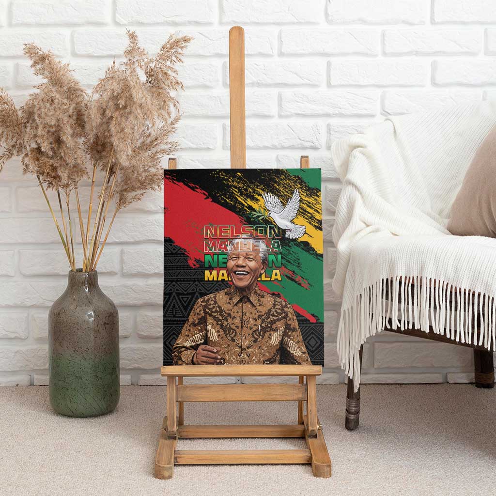 Nelson Mandela Day Canvas Wall Art Pan African Flag - African Pride