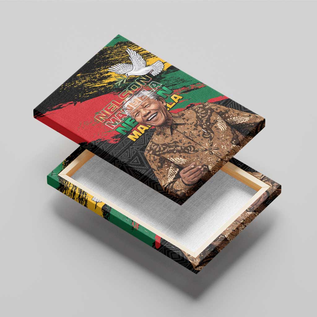 Nelson Mandela Day Canvas Wall Art Pan African Flag - African Pride