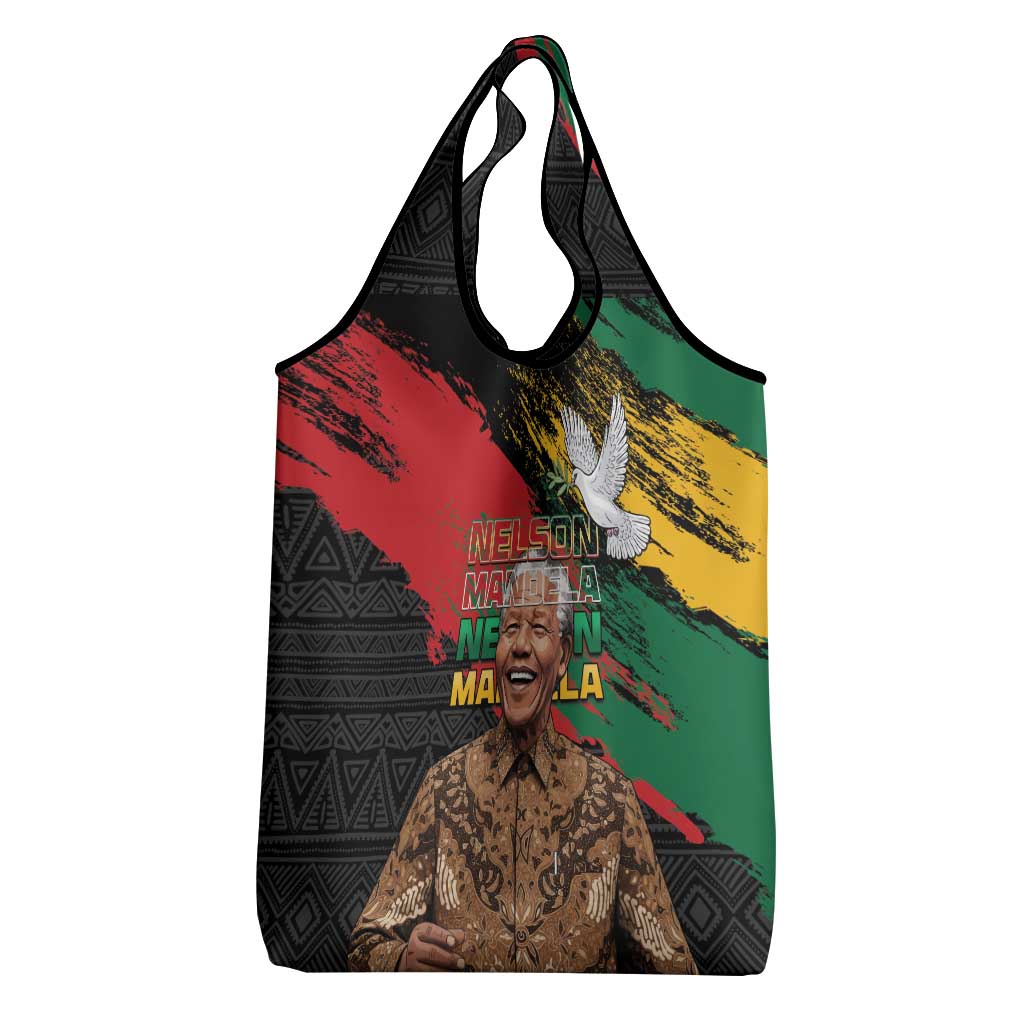 Nelson Mandela Day Grocery Bag Pan African Flag - African Pride