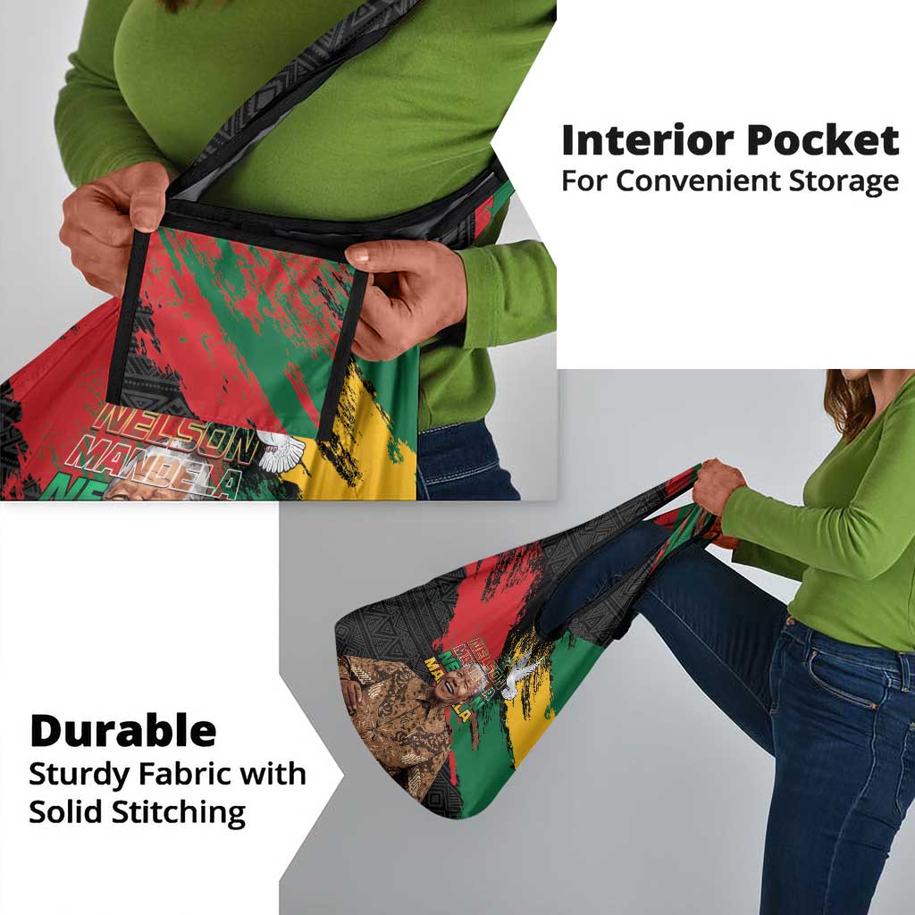 Nelson Mandela Day Grocery Bag Pan African Flag - African Pride