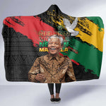 Nelson Mandela Day Hooded Blanket Pan African Flag - African Pride