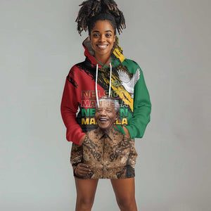 Nelson Mandela Day Hoodie Dress Pan African Flag - African Pride