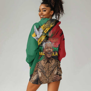 Nelson Mandela Day Hoodie Dress Pan African Flag - African Pride