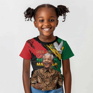 Nelson Mandela Day Kid T shirt Pan African Flag - African Pride