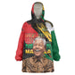 Nelson Mandela Day Kid Wearable Blanket Hoodie Pan African Flag - African Pride