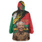 Nelson Mandela Day Kid Wearable Blanket Hoodie Pan African Flag - African Pride