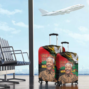 Nelson Mandela Day Luggage Cover Pan African Flag - African Pride